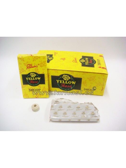Incenso Padmini Dhoop Sticks Ultimo series Yellow Rose (Pack 12 caixas x 15 stick)